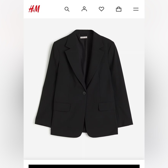 H&M SINGLE-BREASTED JACKET - Picture 1 of 2